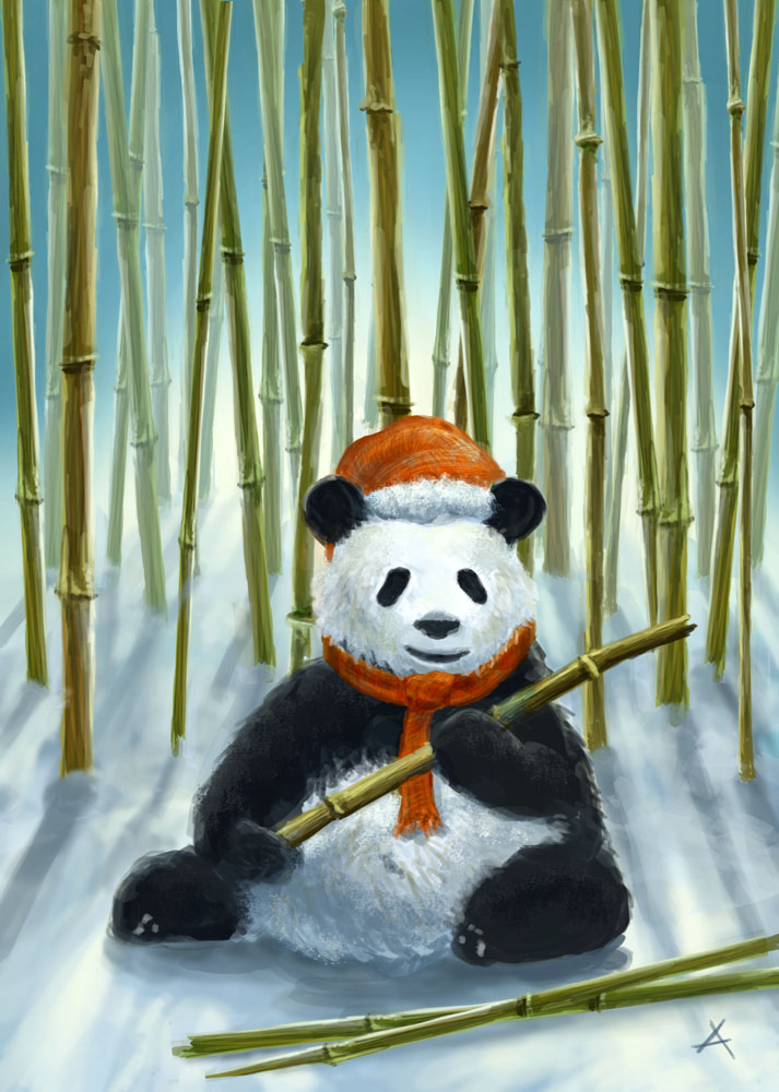 Panda Christmas Cards