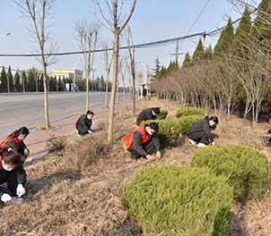 安博在线体育（中国）官方网站青年文明号义务打扫周边环境